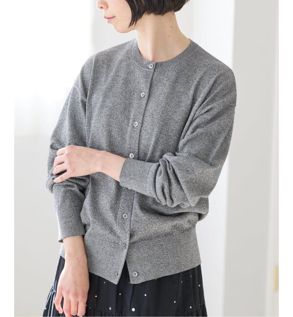 IENA「《追加2予約》LEVITAロングスリーブカーディガン」|カーディガン|
