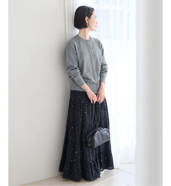 IENA「《追加2予約》LEVITAロングスリーブカーディガン」|カーディガン|