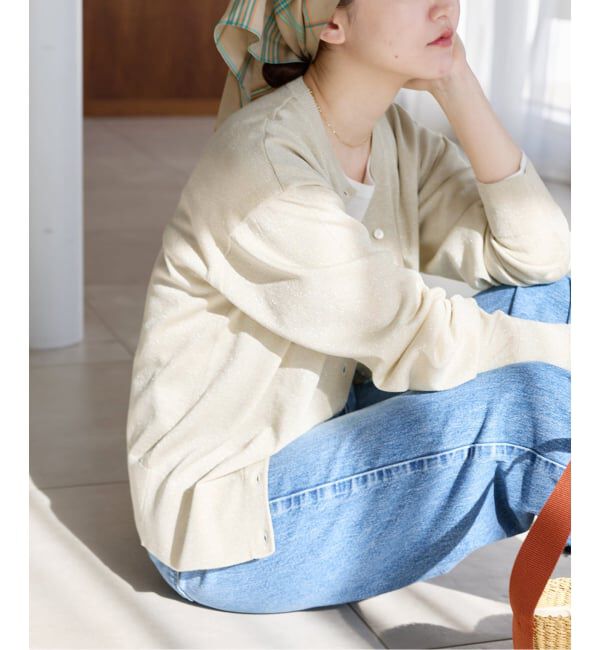 IENA「《追加2予約》LEVITAロングスリーブカーディガン」|カーディガン|