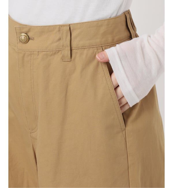 IENA「《予約》コットンキャンバスバックイージーパンツ」|その他|