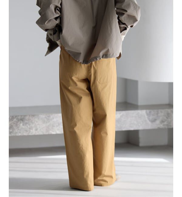 IENA「《予約》コットンキャンバスバックイージーパンツ」|その他|