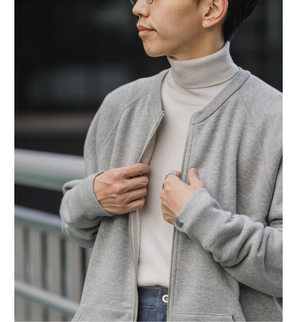 EDIFICE「【LOOPWHEELER for LOWERCASE】ライトツリウラケ ZIPカーディガン」|カーディガン|