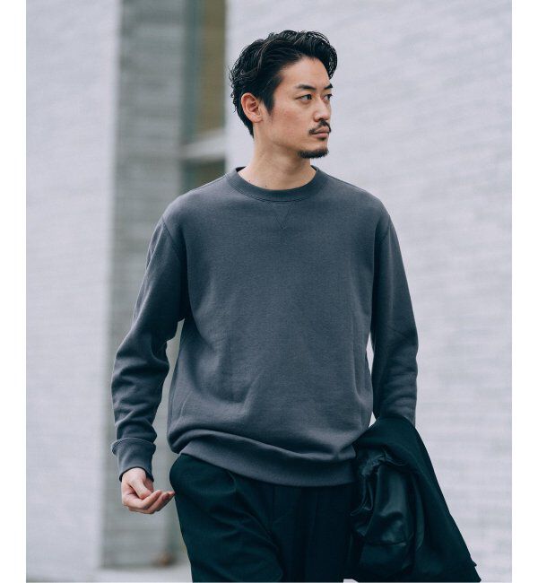 EDIFICE「【LOOPWHEELER for LOWERCASE】ライトツリウラケ ルーズフィットスウェット」|スウェット・ジャージ|