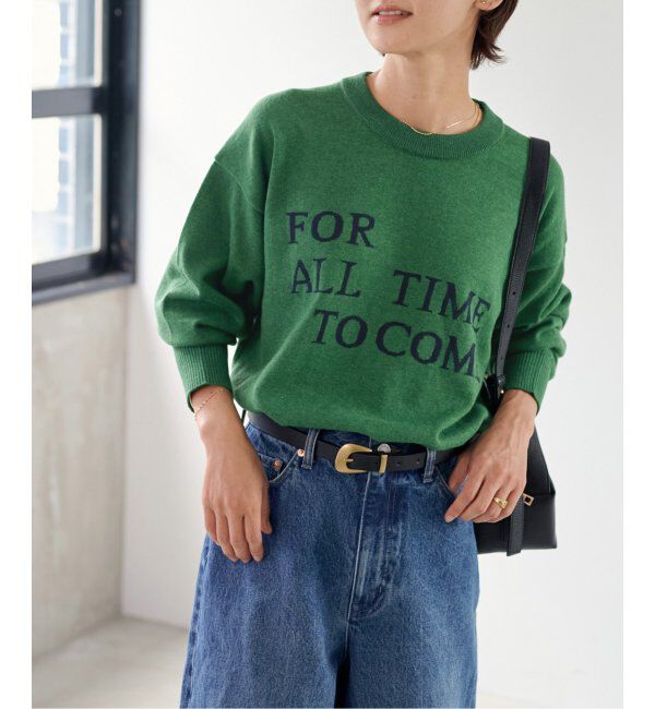 JOURNAL STANDARD relume「《追加2》コットンカシミヤロゴニット」|ニット・セーター|グリーン