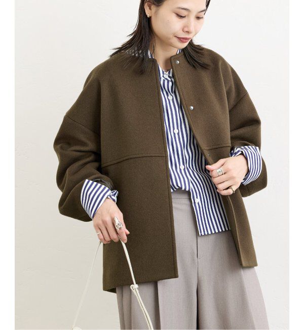 JOURNAL STANDARD「《追加2》スーパー140ビーバーノーカラーショートコート」|その他|