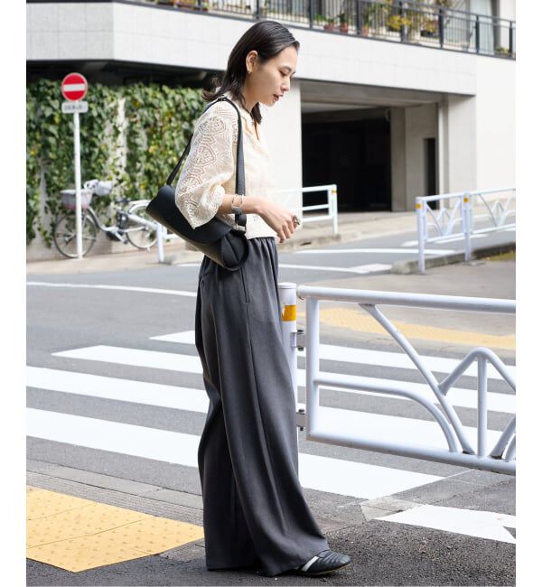 JOURNAL STANDARD「《追加5》ウールライクストレッチワイドパンツ」|その他|