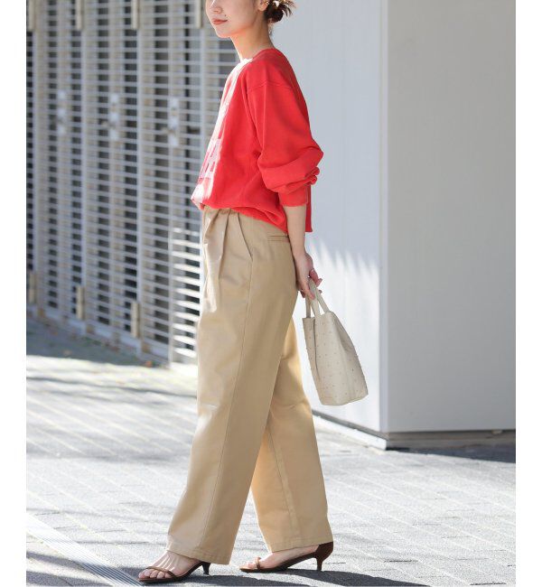 JOURNAL STANDARD relume「サイドバックルタックテーパードチノパンツ」|チノ|