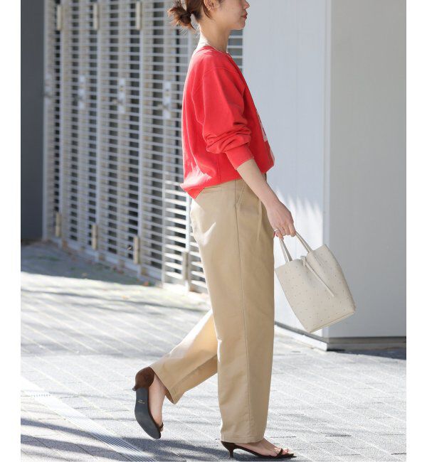 JOURNAL STANDARD relume「サイドバックルタックテーパードチノパンツ」|チノ|