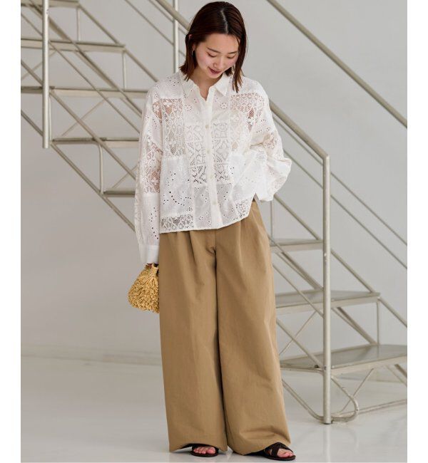JOURNAL STANDARD relume「パッチワークレースショートシャツ」|シャツ・ブラウス|