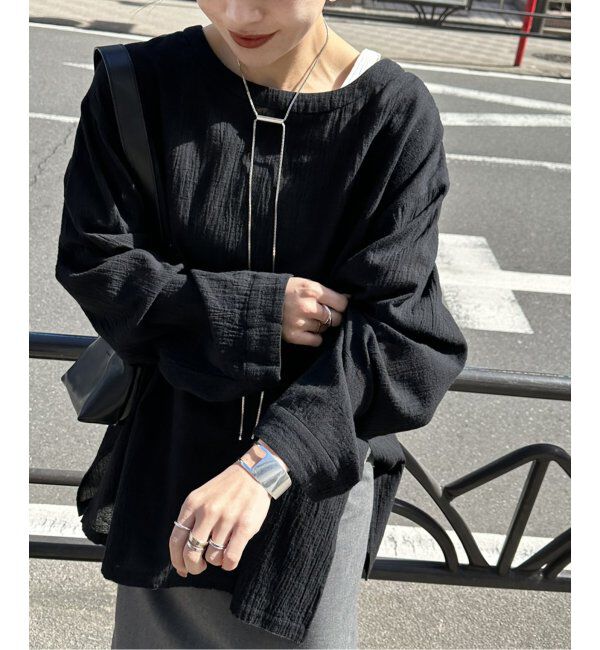 JOURNAL STANDARD「ソフトガーゼ2WAYビッグプルオーバー」|シャツ・ブラウス|