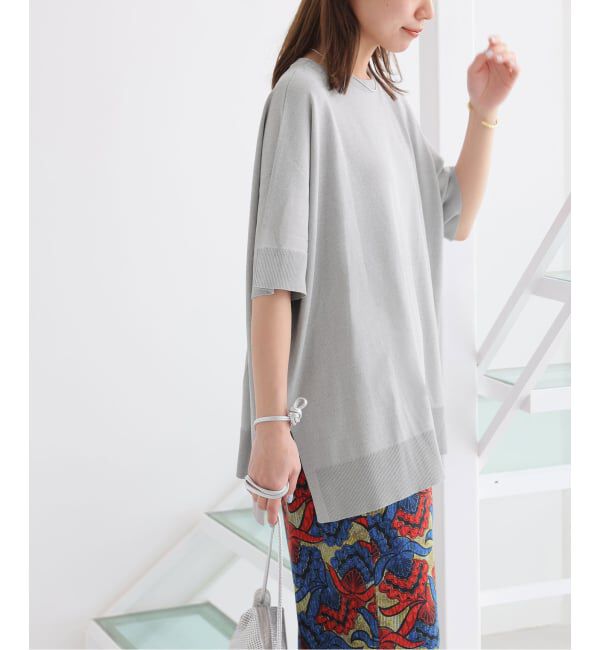 JOURNAL STANDARD relume「《追加2》接触冷感 / ウォッシャブルクールポンチョプルオーバー」|ニット・セーター|