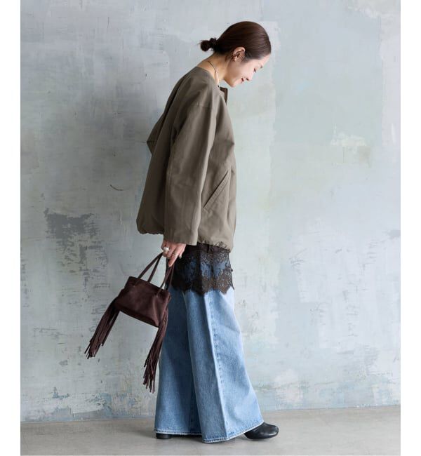 JOURNAL STANDARD「《予約》グログランノーカラーコクーンコート」|ノーカラーコート|