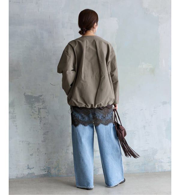 JOURNAL STANDARD「《予約》グログランノーカラーコクーンコート」|ノーカラーコート|