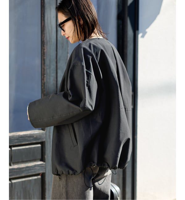 JOURNAL STANDARD「《予約》グログランノーカラーコクーンコート」|ノーカラーコート|