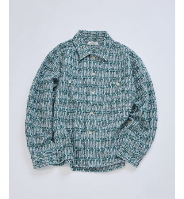 JOURNAL STANDARD relume「《予約》ファンシー ツィード CPO シャツブルゾン」|シャツ・ブラウス|グリーン A