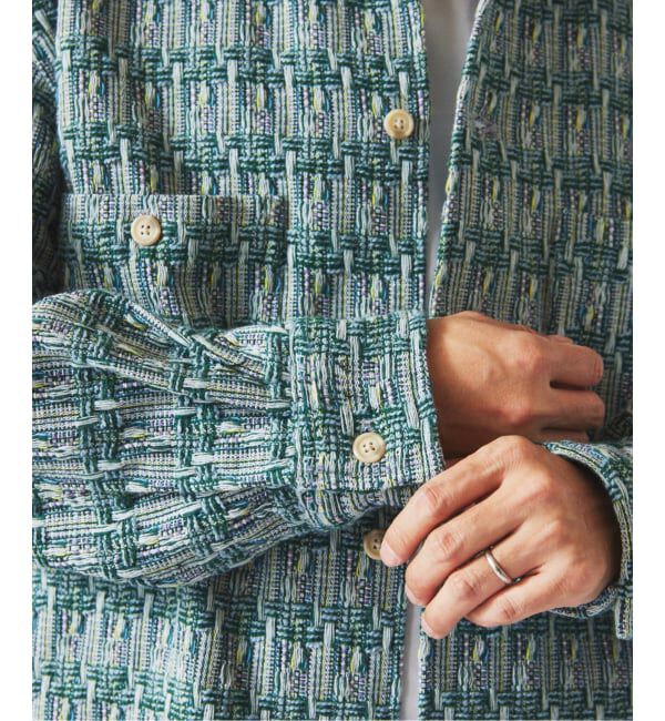 JOURNAL STANDARD relume「《予約》ファンシー ツィード CPO シャツブルゾン」|シャツ・ブラウス|