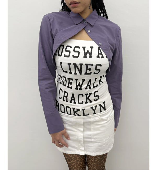 Oriens JOURNAL STANDARD「《予約》ビッグロゴブラトップ」|インナー|ホワイト