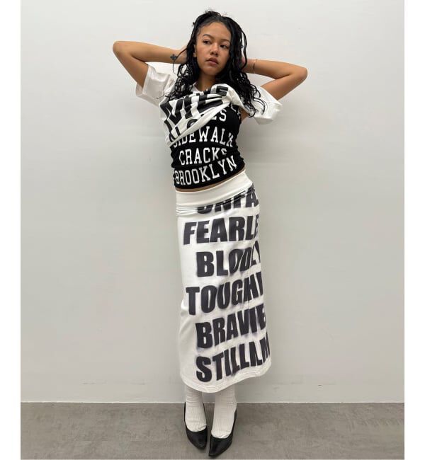 Oriens JOURNAL STANDARD「《予約》ロゴロングスカート」|スカート|