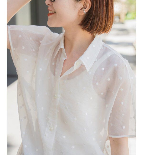 Spick and Span「シアードットサークルシャツ」|シャツ・ブラウス|