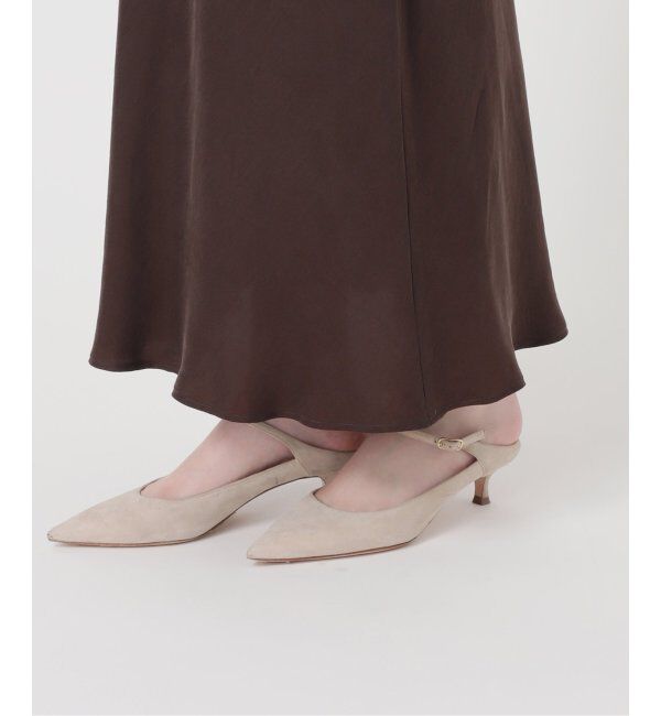 NOBLE「《追加》キュプラサテンナローAラインスカート」|スカート|