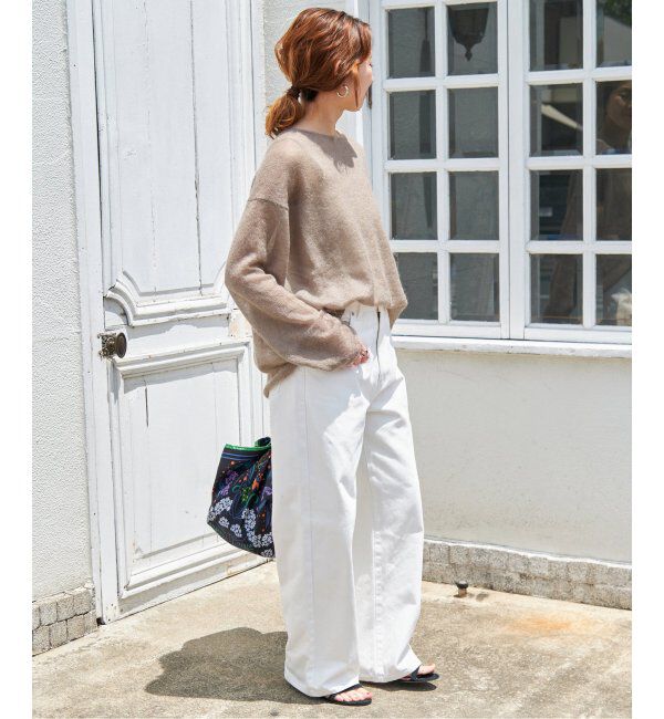 Spick and Span「《WEB限定カラー有り / 追加》ルーズモヘヤMIXボートネックニット」|ニット・セーター|