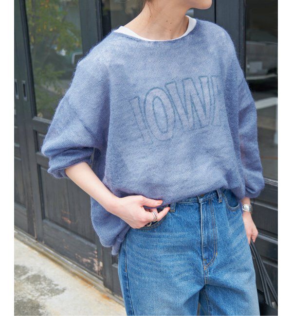 Spick and Span「《WEB限定カラー有り / 追加》ルーズモヘヤMIXボートネックニット」|ニット・セーター|