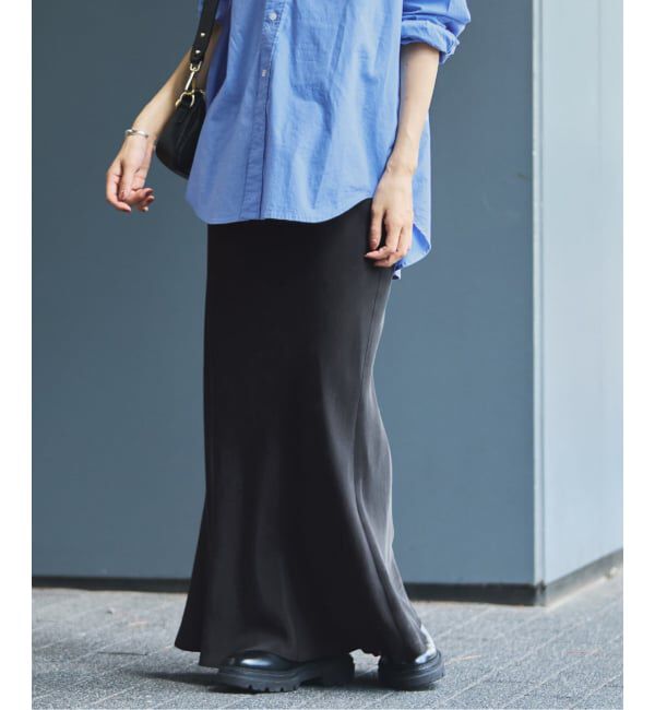 FRAMeWORK「≪追加≫シルキーキュプラバイアススカート」|スカート|