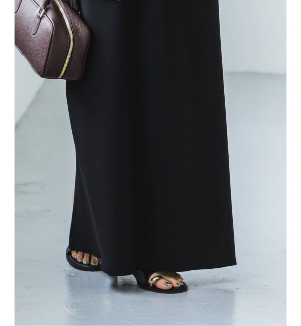 NOBLE「《追加》【洗える】コンフォートジャージーライクタイトスカート 3」|スカート|