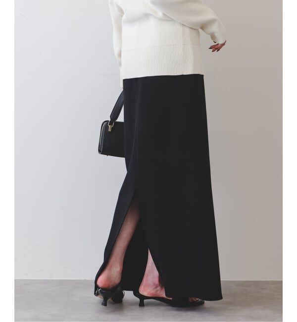 NOBLE「《追加》【洗える】コンフォートジャージーライクタイトスカート 3」|スカート|