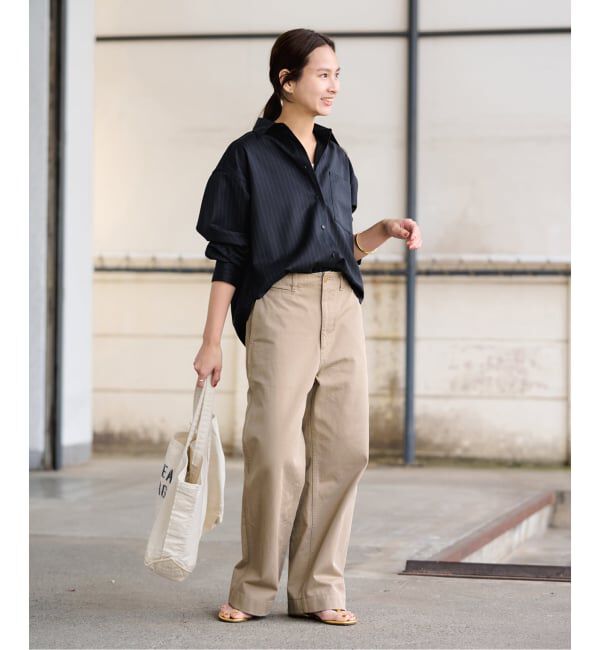 FRAMeWORK「≪予約≫TWストライプショートシャツ」|シャツ・ブラウス|