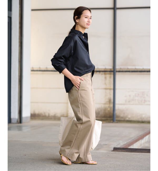 FRAMeWORK「≪予約≫TWストライプショートシャツ」|シャツ・ブラウス|