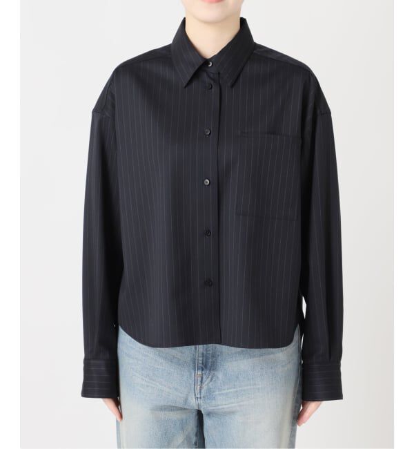 FRAMeWORK「≪予約≫TWストライプショートシャツ」|シャツ・ブラウス|