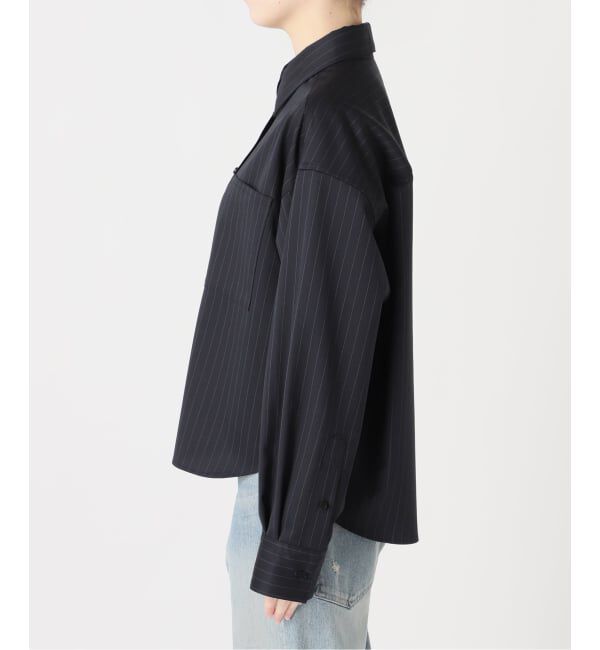 FRAMeWORK「≪予約≫TWストライプショートシャツ」|シャツ・ブラウス|