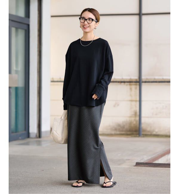 FRAMeWORK「≪予約≫ミニ裏毛ラウンドヘムプルオーバー」|Tシャツ・カットソー|