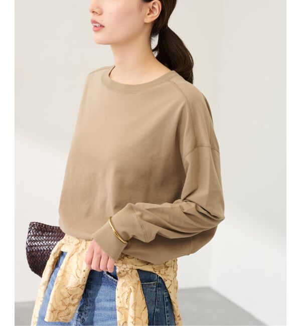 FRAMeWORK「≪予約≫ミニ裏毛ラウンドヘムプルオーバー」|Tシャツ・カットソー|