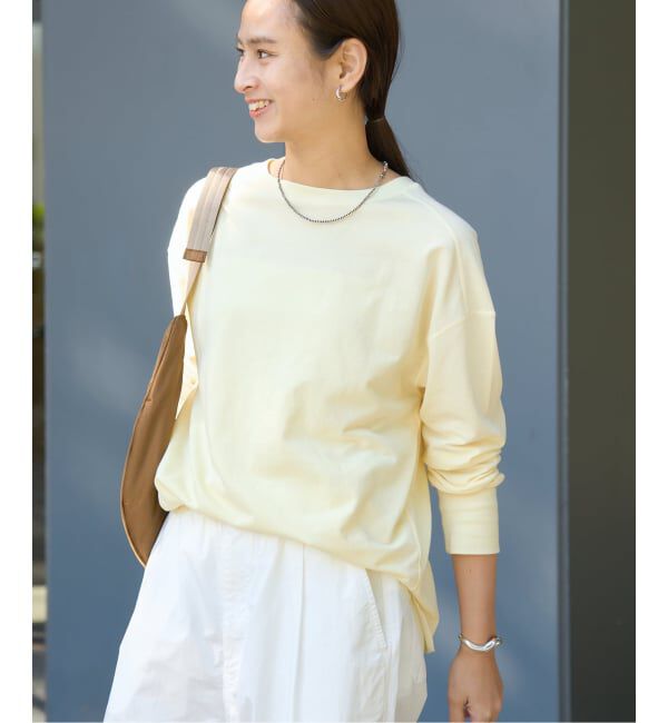 FRAMeWORK「≪予約≫ミニ裏毛ラウンドヘムプルオーバー」|Tシャツ・カットソー|