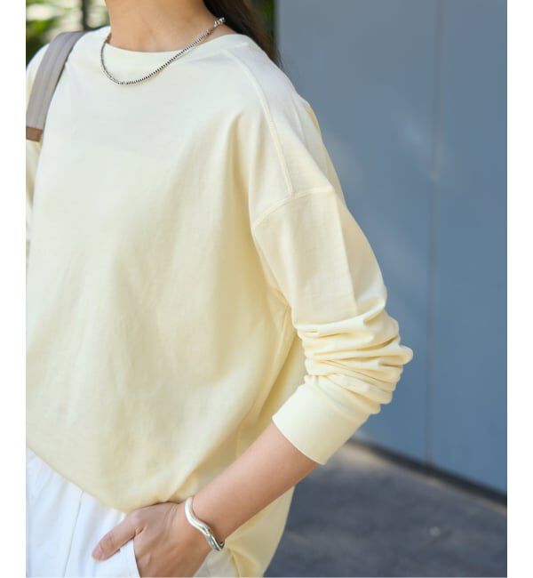 FRAMeWORK「≪予約≫ミニ裏毛ラウンドヘムプルオーバー」|Tシャツ・カットソー|