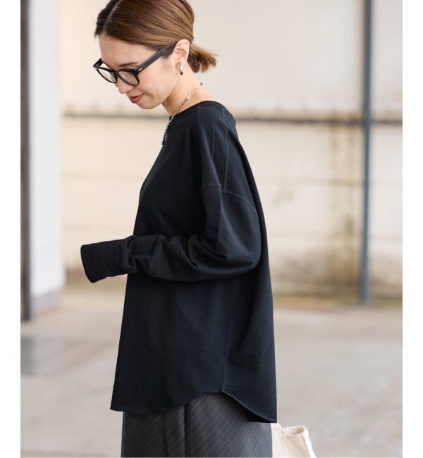 FRAMeWORK「≪予約≫ミニ裏毛ラウンドヘムプルオーバー」|Tシャツ・カットソー|