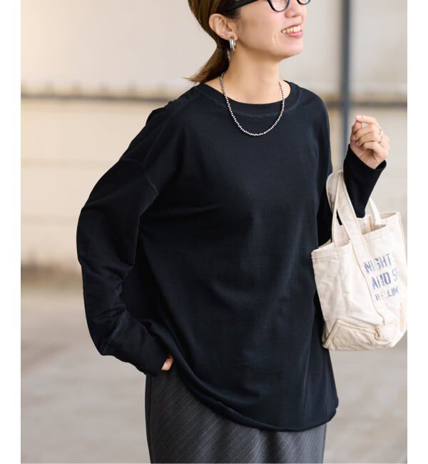 FRAMeWORK「≪予約≫ミニ裏毛ラウンドヘムプルオーバー」|Tシャツ・カットソー|