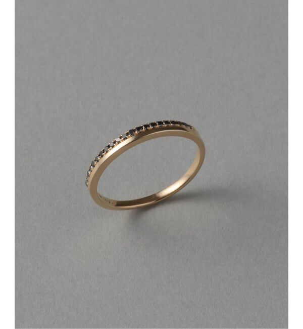Lilas by Spick&Span「ダブルラインブラックダイヤリング K10」|リング|ゴールド