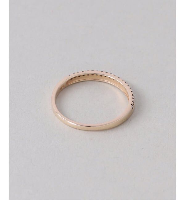 Lilas by Spick&Span「ダブルラインブラックダイヤリング K10」|リング|