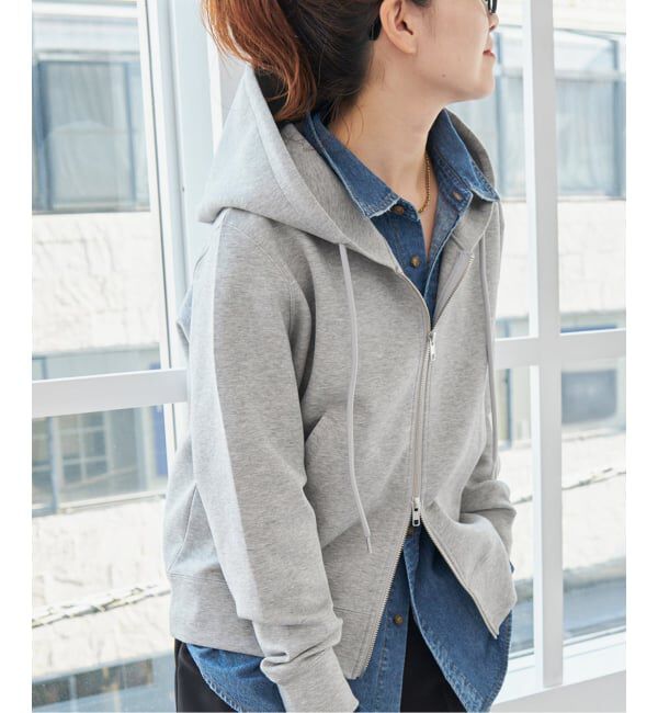 Spick and Span「《新色有り / 追加予約》ストレッチジップフードパーカー」|パーカー|