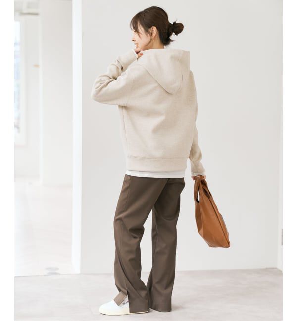 Spick and Span「《新色有り / 追加予約》ストレッチジップフードパーカー」|パーカー|