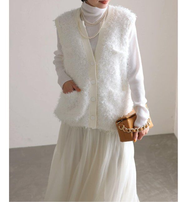  「《追加》【洗える】フェザーベスト」|ベスト・ジレ|