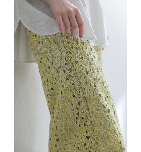  「《追加3》【洗える】レースタイトスカート」|スカート|