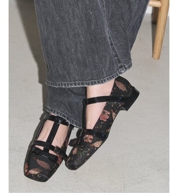 GRISE「《予約》GRISEスクエアダブルTストラップフラット」|その他|