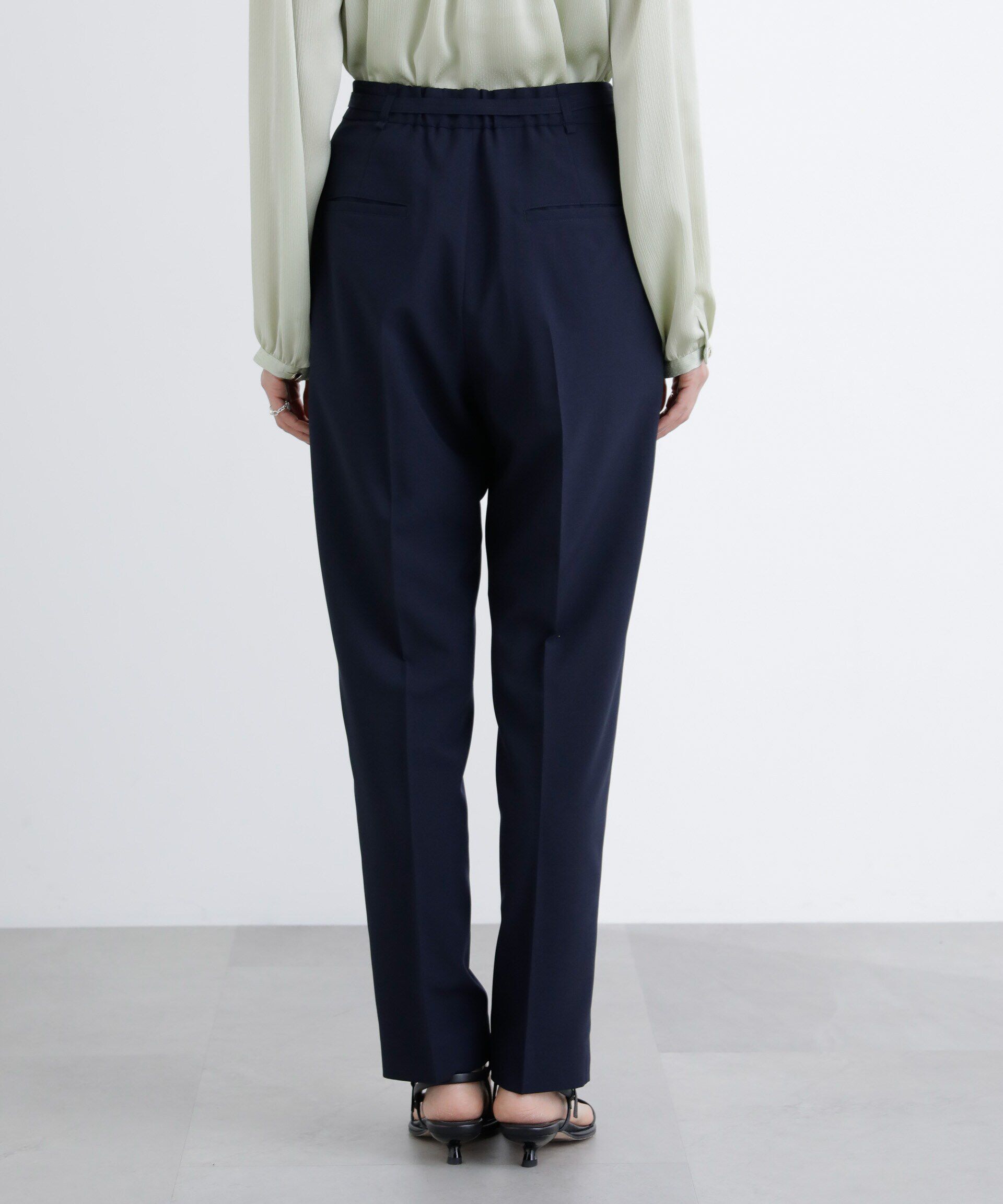 nano･universe「ﾗｲﾄﾌｧﾝｸｼｮﾝ ﾍﾞﾙﾄ付きﾀｯｸﾃｰﾊﾟｰﾄﾞﾊﾟﾝﾂ(ｾｯ  」|スラックス|