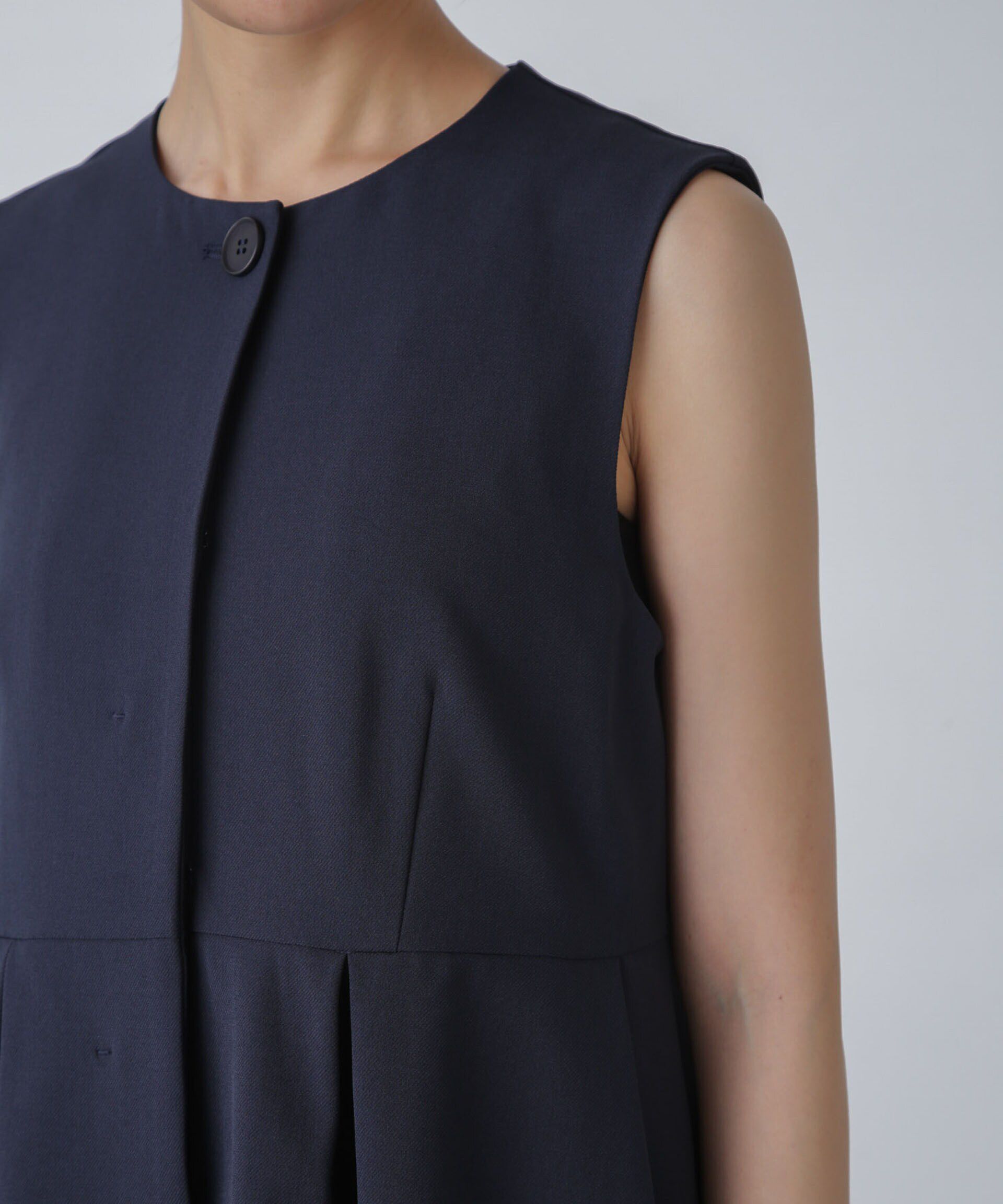 nano･universe「多機能素材ペプラムジレ(セットアップ可）」|ベスト・ジレ|