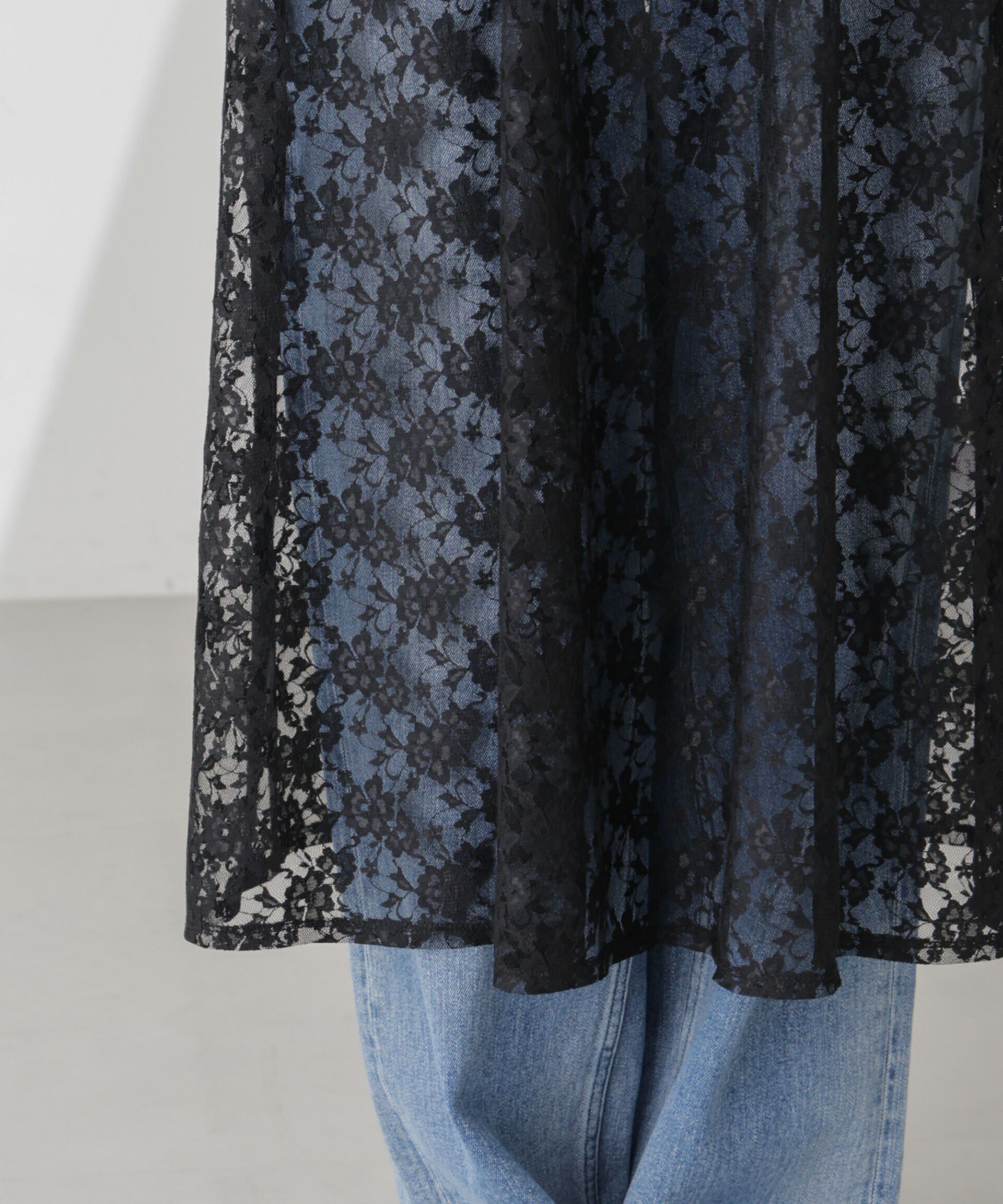 nano･universe「シアーレースキャミソールワンピース」|ワンピース|