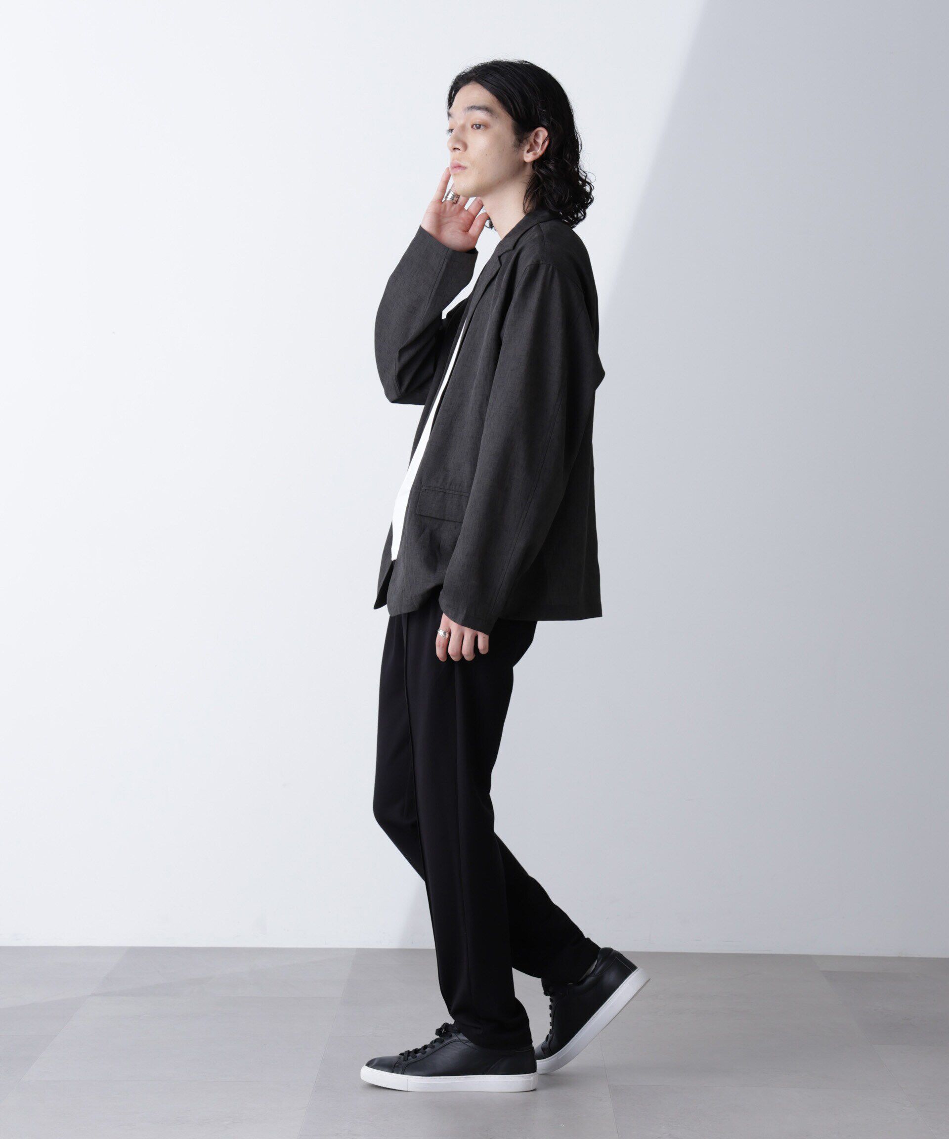 nano･universe「「モダンコンフォートシリーズ」スリムイージースラックス」|チノ|